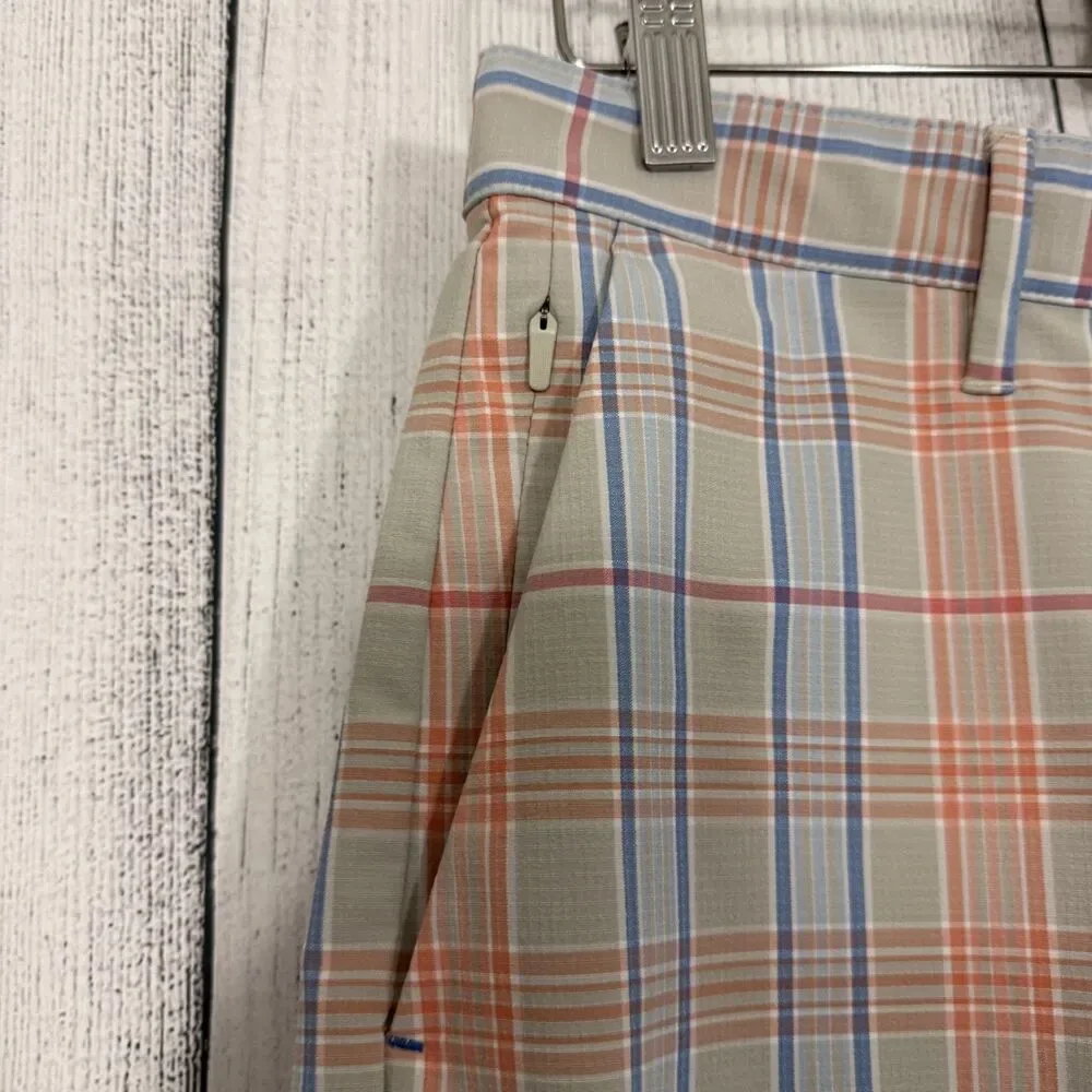 Tommy Bahama Men's W34 Multicolor Check Moisture Wicking Bermuda Shorts